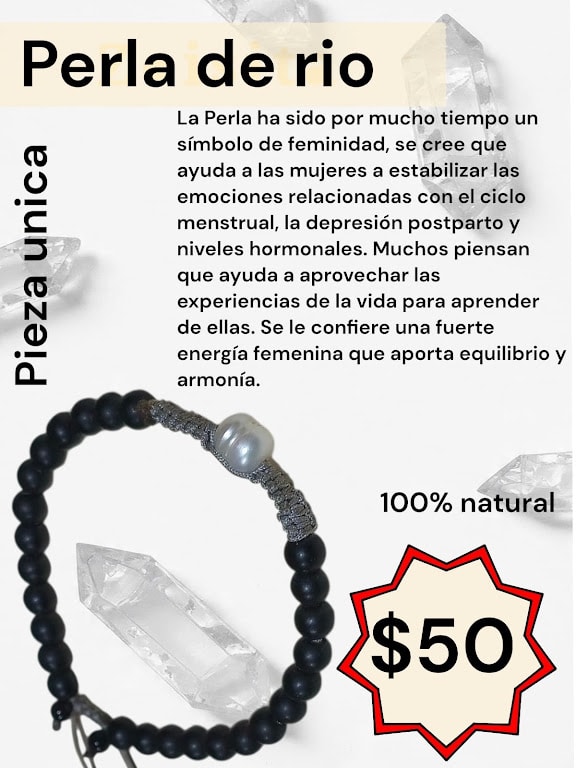 Perla de Río — 100% natural · Pieza única