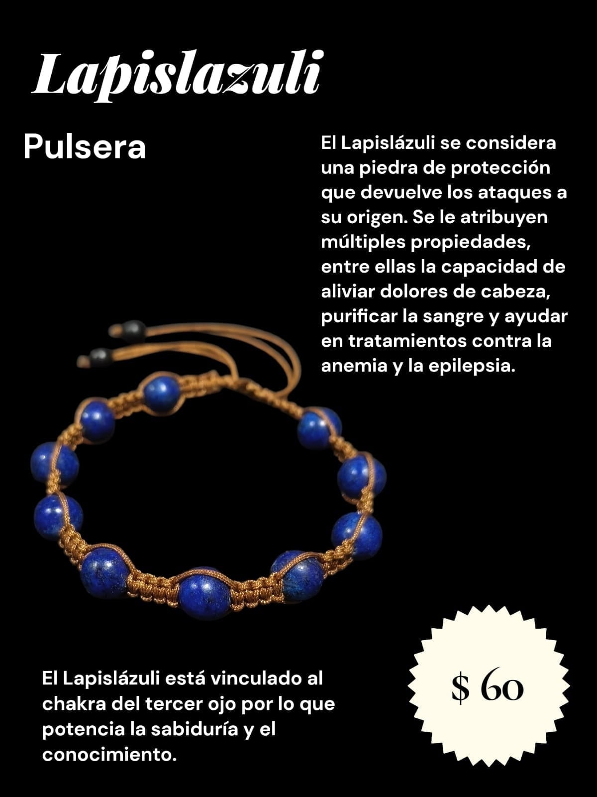 Lapislázuli — Sabiduría y protección