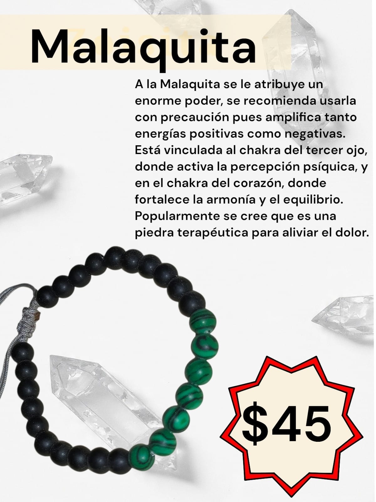 Malaquita — Transformación y protección