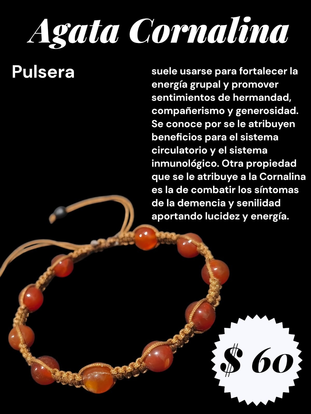 Ágata Cornalina — Vitalidad y creatividad